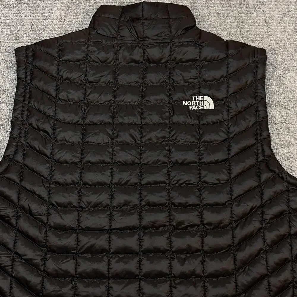The North Face Vest Mens Large Black ThermoBall Quilted Full Zip AdventHealth